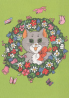 GATTO KITTY Animale Vintage Cartolina CPSM Unposted #PAM331.IT - Katzen