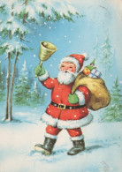 BABBO NATALE Natale Vintage Cartolina CPSM #PAJ700.IT - Santa Claus