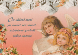 ANGELO Buon Anno Natale Vintage Cartolina CPSM #PAJ044.IT - Angels