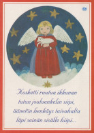 ANGELO Buon Anno Natale Vintage Cartolina CPSM #PAJ304.IT - Engel