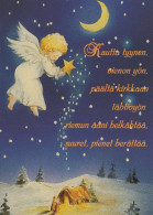 ANGELO Buon Anno Natale Vintage Cartolina CPSM #PAH980.IT - Anges