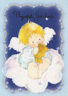 ANGELO Buon Anno Natale Vintage Cartolina CPSM #PAJ241.IT - Angels