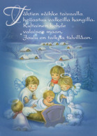 ANGELO Buon Anno Natale Vintage Cartolina CPSM #PAH227.IT - Angels