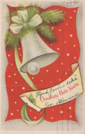 Happy New Year Christmas BELL Vintage Postcard CPSMPF #PKD691.GB - Anno Nuovo