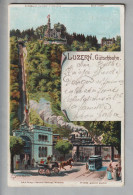 CH LU Luzern Gütschbahn 1900-09-09 Litho C.Steinmann/H.Schlumpf #2095 Marke Fehlt - Luzern