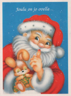 SANTA CLAUS Happy New Year Christmas Vintage Postcard CPSM #PBO064.GB - Santa Claus