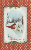 Buon Anno Natale Vintage Cartolina CPSMPF #PKG253.IT - New Year