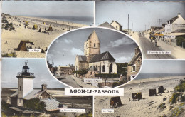 AGON LE PASSOUS :CPSM. P.F DE 1963.N.TROUVEE. MULTI-VUES.T.B.ETAT.PETIT PRIX. COMPAREZ!!!! - Other & Unclassified