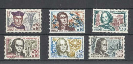 Yvert  1370 à 1375 - Célébrités Françaises - Série De 6 Timbres Oblitérés - Usados