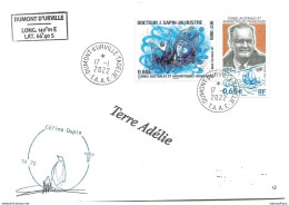 440 - 10 - Enveloppe TAAF Terre Adélie  "TA 72 Service Médical" 2022 - Bases Antarctiques