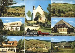 71935087 Bernau Schwarzwald Dorfblick Kaiserberg Gasthof Roessle Hans Thoma Gebu - Bernau