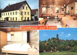71935065 Neuhaus Pegnitz Gasthaus Zur Linde Gastraum Zimmer Burg Neuhaus - Sonstige & Ohne Zuordnung