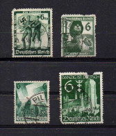 4 BRIEFMARKEN DT. REICH - Used Stamps