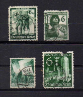 4 BRIEFMARKEN DT. REICH - Oblitérés