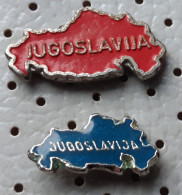 MAP Of Socialist Federal Republic Of Yugoslavia SFRJ Pins - Steden