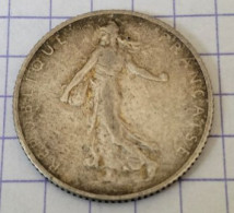 Piece ARGENT 1910 1 F Semeuse FRANCE 1 FRANCS 4.95 Gr - 1 Franc