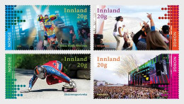 Norway Norvege Norwegen 2024 Summer Festivals Set Of 4 Stamps MNH - Musik