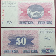 Bosnia And Herzegovina 50 Dinars, 1992 P-12a - Bosnie-Herzegovine