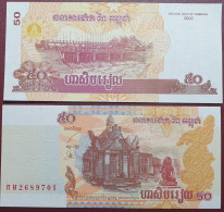 Cambodia 50 Riels, 2002 P-52a - Cambogia