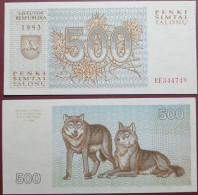 Lithuania 500 Talons, 1993 P-46a - Lithuania