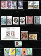 Luxembourg ,Luxemburg 1977 KOMPLETT, Mi 941-961, YT 891-911, Complete Year, NEUF**. POSTFRISCH - Années Complètes