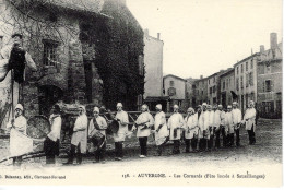 Auvergne - Les Cornards - Fete Locale A Sauxillanges - CPR Cartes D'Autrefois - Musique Et Musiciens