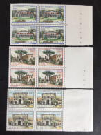 1981 - Italia - Ville Campane: Villa Pignatelli - Villa Cimbrone - Villa Campolieto - Tre Quartine - Nuovi - 1981-90: Neufs