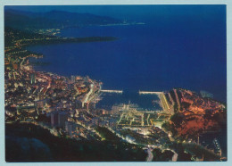 Principauté De Monaco - De Nuit, Le Rocher Monaco Et Le Musée Océanographique, Le Port De La Condamine Et Monte-Carlo - Monte-Carlo