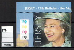 Jersey - 2001 - MNH - 75th Anniversary The Birth Of Queen Elizabeth II - Jersey