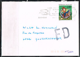 PO-BO L 2 - FRANCE Flamme Illustrée De Rixheim Sur Lettre Le Musée Du Papier Peint 1995 Avec Cachet FD - Oblitérations Mécaniques (flammes)