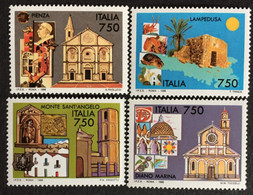 1996 - Italia Turistica : Monte Sant'Angelo - Lampedusa - Diano Marina - Pienza - Serie Completa - 1991-00: Mint/hinged