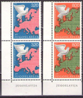Yugoslavia 1975 -2nd European Conference-IPU - Mi 1585-1586 - MNH**VF - Unused Stamps