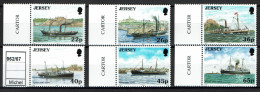 Jersey - 2001 - MNH - Ships - Ferry Service To France - Liens Maritimes, Bateaux à Vapeur - Jersey