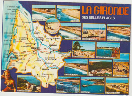 LD61 : Gironde : Ses  Belles  Plages  , Montalivet , Lacanau, Soulac Sur  Mer, Montalivet , Andernos ,lège Arcachon... - Autres & Non Classés