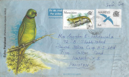 Mauritius 1999 Rose Hill Pink Pigeon Kestrel Falcon Echo Parakeet Endemic Birds Rs4 Aerogramme - Maurice (1968-...)