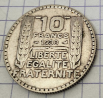 Piece ARGENT 1930 10 F TURIN FRANCE 10 FRANCS 9,94 Gr - 10 Francs