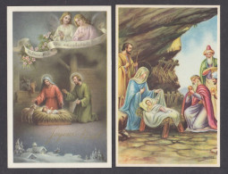 117767/ Crèche, Nativité, Lot De 2 Cartes - Autres & Non Classés