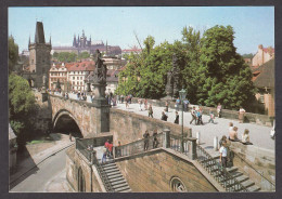 113484/ PRAGUE, Praha, Charles Bridge And The Larger Lesser Town Bridge Tower, Karlův Most A Malostranská Mostecká Věž - Czech Republic