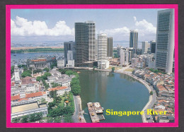 115814/ SINGAPORE, Old And New Buildings Alongside Singapore's Riverbank - Singapur