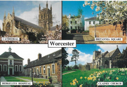 SCENES FROM AROUND WORCESTER, WORCESTERSHIRE, ENGLAND. UNUSED POSTCARD  Nd4 - Other & Unclassified