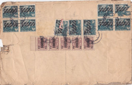 POLAND : 1926: REGISTERED  SKOCZOW - , To Arad Romania,16 OVERPRINT STAMPS! - Lettres & Documents