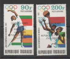 Togo, Football, World Championship Munchen 1974 ( Overprint) , Gymnastics And Basketball ( Stamps ) - 1974 – West Germany