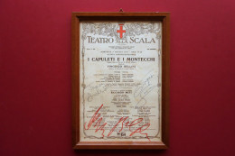 Locandina Autografa Teatro Alla Scala Muti Anderson Surjan 1987 - Otros & Sin Clasificación