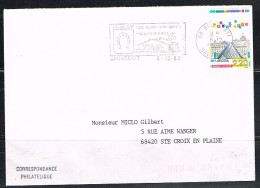 PO-BO L 7 - FRANCE Flamme Illustrée Fer à Cheval Sur Lettre De BRUNSTATT 1989 - Mechanical Postmarks (Advertisement)