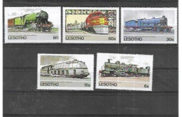 LESOTHO Nº 600 AL 604 - Trains