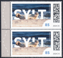 !a! GERMANY 2024 Mi. 3831 MNH Vert.PAIR W/ Left Margins (a) - German Vacation Destinations: Sylt - Unused Stamps