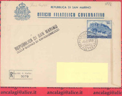 FDC San Marino 1950 - 001A - 1v.  Su Busta Racc. Con Franc. "75° UNIONE POSTA UNIVERSALE" Da L.200 - Vedi Descrizione - FDC