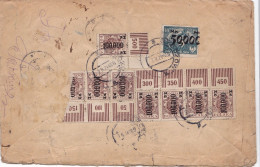 POLAND : 1926: REGISTERED  SKOCZOW - , To Arad Romania,9 OVERPRINT STAMPS! - Lettres & Documents