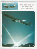 SPANTAX Airlines - PRICE LIST And ROUTE MAPS -  1973 - - Inflight Magazines