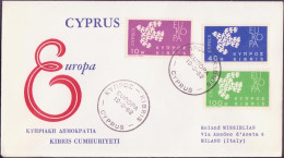 Europa CEPT 1961 Chypre - Cyprus - Zypern FDC4 Y&T N°189 à 191- Michel N°197 à 199 - 1961